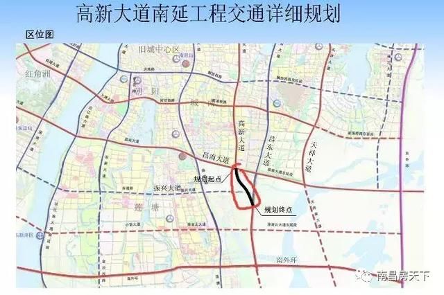 高架 地面 双向六车道!高新大道南延工程交通详细规划出炉