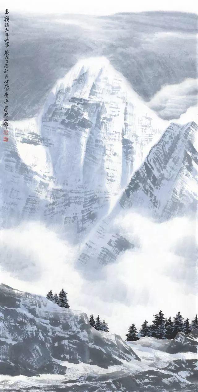 李兵:意写雪山雄浑苍茫 上艺术·画家