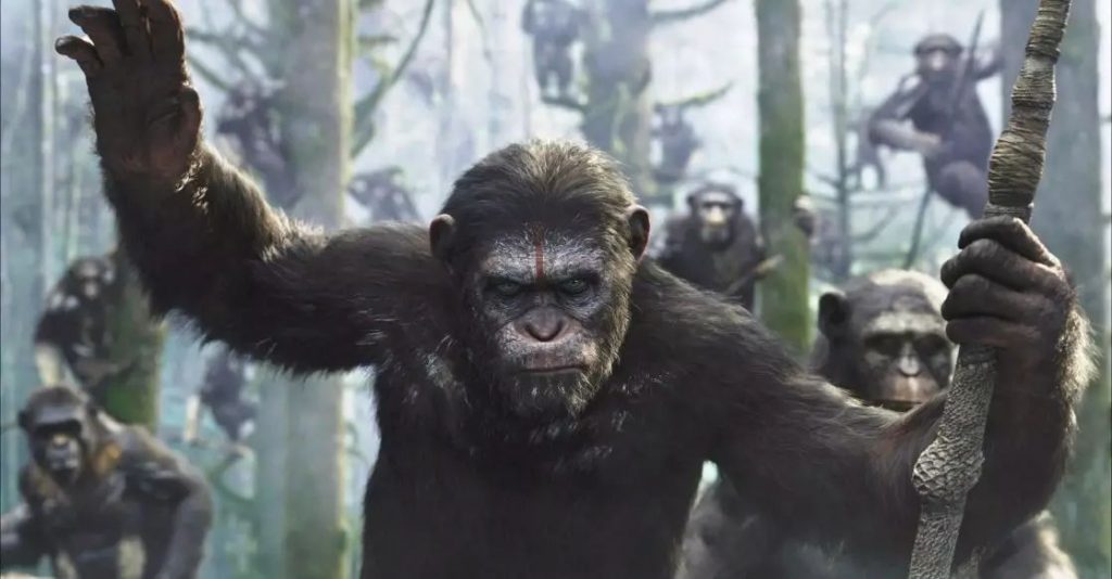 (动作指导 terry notary 示范大猩猩的动作,图源:ign.com)