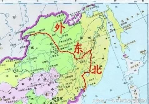 外东北是指包括黑龙江以北,外兴安岭(斯塔诺夫山脉)以南,乌第河与外图片