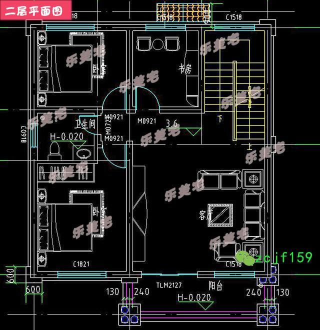 开间8.5米农村三层自建房设计图,小户型推荐