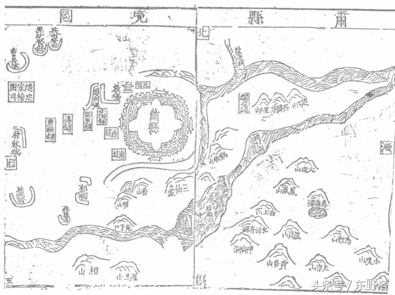 稀世孤本《万历徐州志》中的徐州和丰县沛县萧县砀山老地图图片