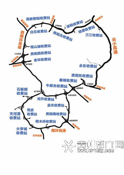 在省交通厅的大力支持下,贵阳拟出台小客车环城高速公路免费行驶优惠