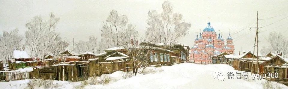 油画世界:俄罗斯的雪景油画欣赏