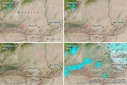 撒哈拉沙漠在这个时候下雪,美国宇航局的陆地卫星7号勘测!