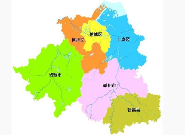 绍兴市地图图片