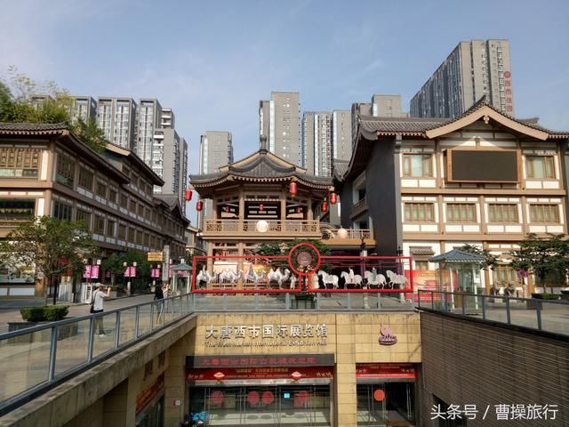 为九宫格局唐风商业文化版块,包括大唐西市博物馆,国际古玩城,西市城