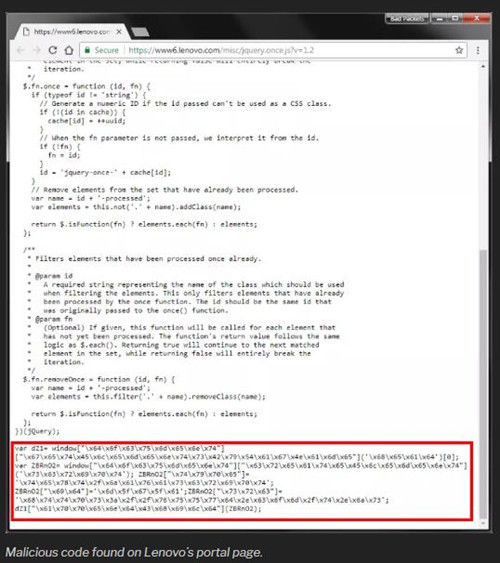 报告称虚拟货币挖矿代码coinhive入侵联想等近400家网站