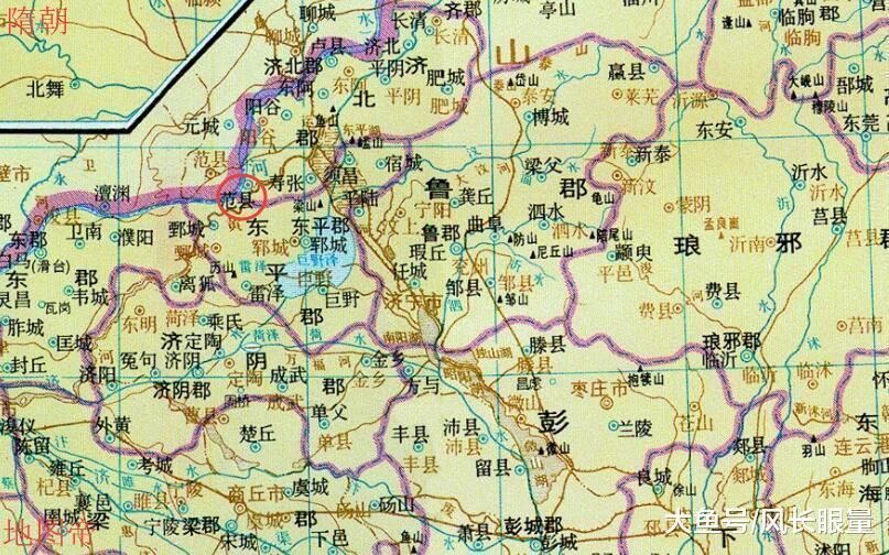 河南省濮阳市范县老县城, 为何飞到山东境内?图片