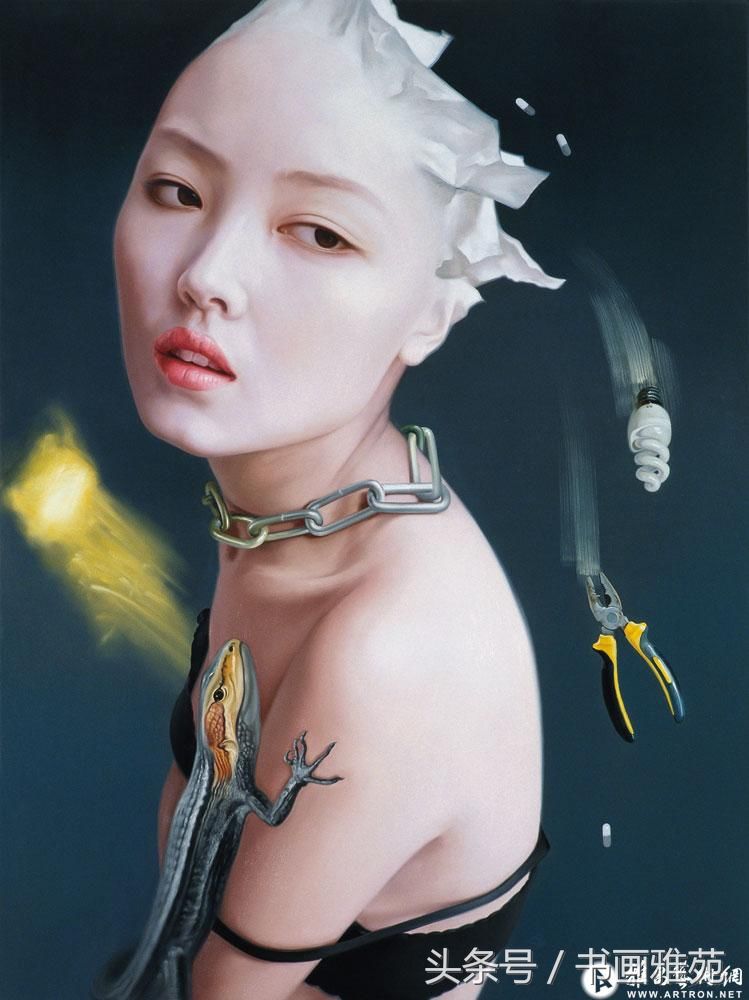 美籍华裔女画家何红蓓油画作品