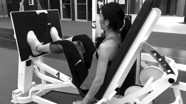 撸铁妹子最性感|健身房第一天动图直播