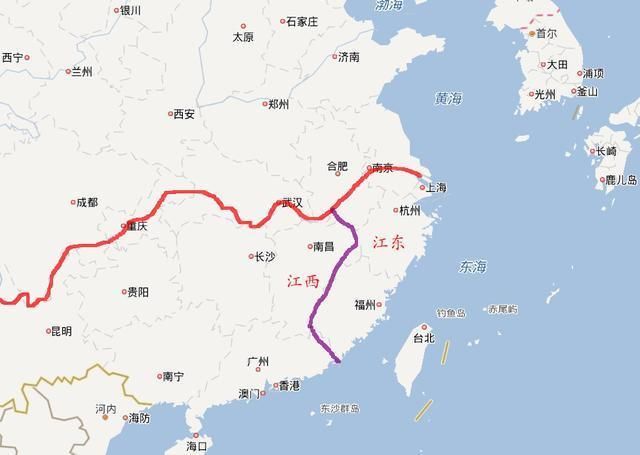 中国有河南河北,湖南湖北,山东山西,为何只有江西而没有江东?