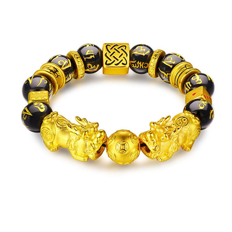 男士貔貅黄金手链
