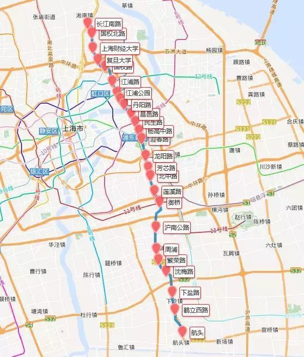上海闵行区地图地铁规划图_2019闵行动迁规划图