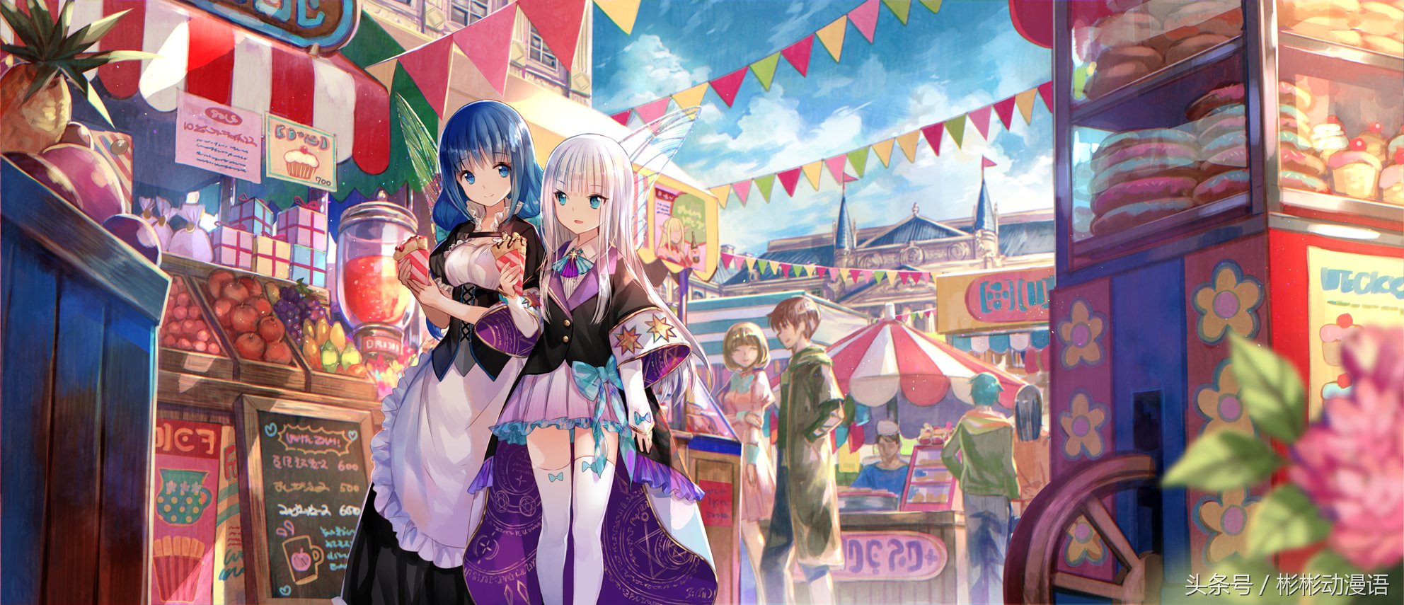 动漫壁纸,b站著名画师藤原作品,优秀的少女图片鉴赏