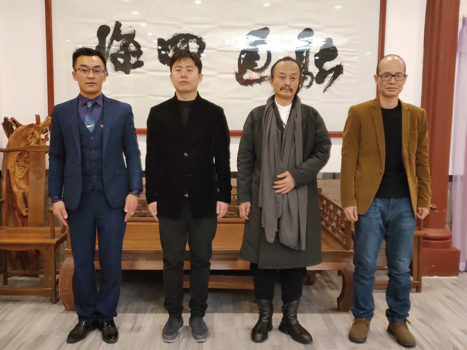 黄兴良馆长会见西安新磐基置业董事长谢洪波