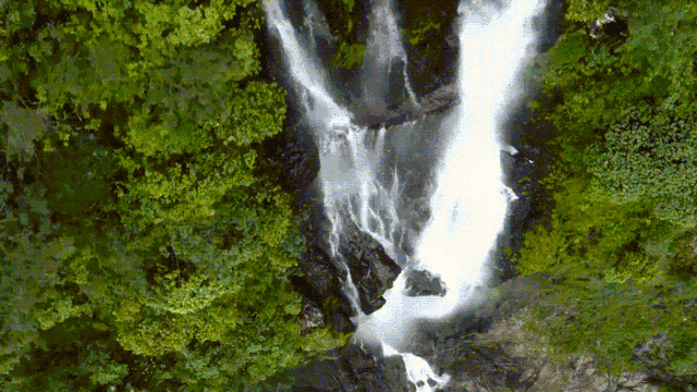 壁纸 风景 旅游 瀑布 山水 桌面 640_360 gif 动态图 动图