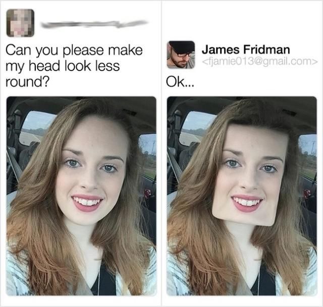 求大神p图的后果,笑到变形了哈哈哈哈!