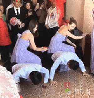 4.做伴郎也必须腰好!