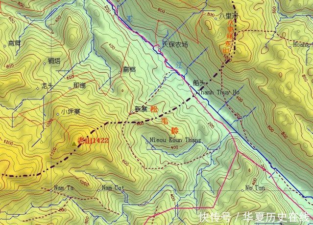 老山前线地形图