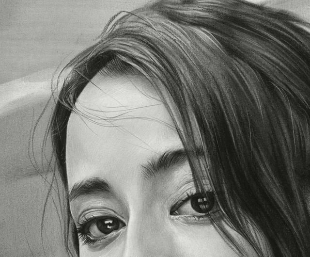 沙滩边的素描风景