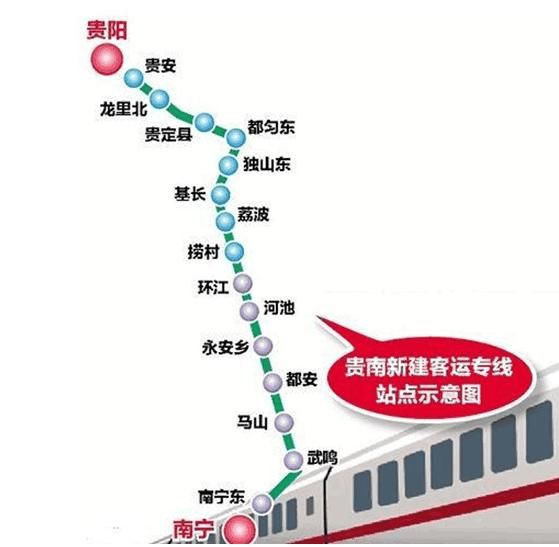 这一条高铁,可以与,沪昆,贵广,广西沿海等一系列高铁连在一起,将西部