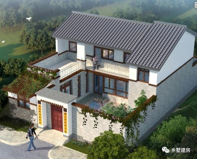 乡墅建房(别墅右下角)五百套庄园自建房别墅设计施工农村任你选!唐栖溪尧图片图纸金坛图片