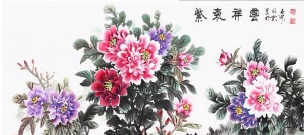 情趣东墙挂画好名家花鸟画打造小情趣卧室播韩国包臂女主图片