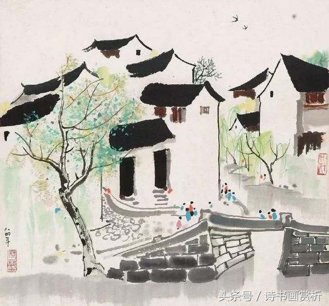 花柳两依依,江南月似钓,十首忆江南,遇到山水画,美到窒息