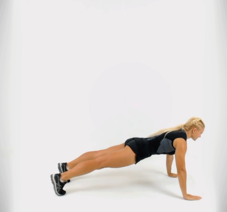 1,标准俯卧撑 6个 俯卧撑主要锻炼的肌肉群肱三头肌,同时还锻炼三角