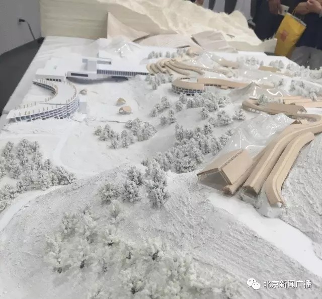 规划滑雪场设计沙盘模型