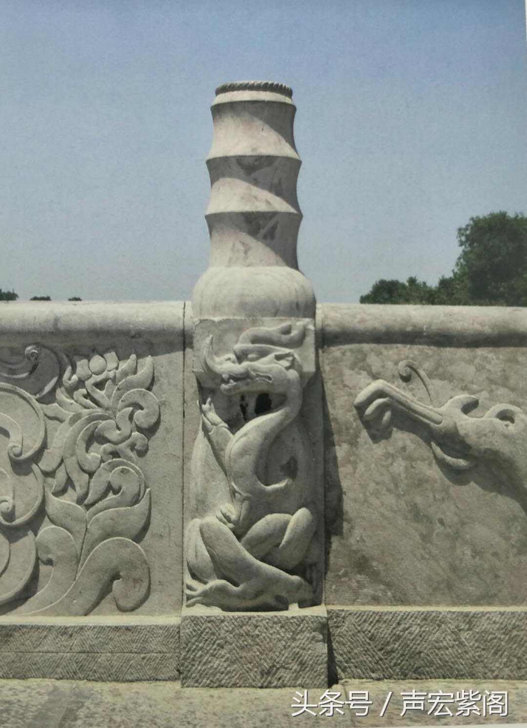 实拍"天下第一桥"赵州桥上的精美栏板