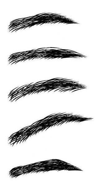 清新眉,一字眉,自然眉,硬汉眉,剑眉.
