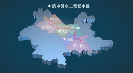 滇中引水楚雄受水区图,滇中引水途经地区图,滇中引水详细线路图_大山谷图库