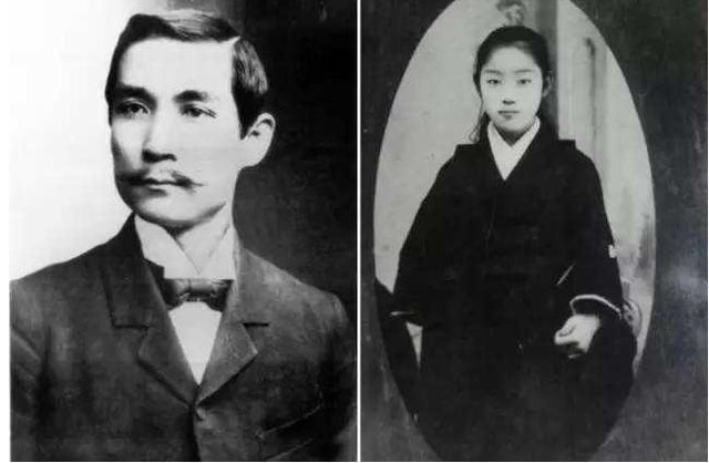 国父孙中山在日本的一妻一妾,妻子16岁非常漂亮,小妾只有15岁