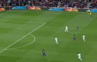 巴萨第三射手保利尼奥!补射梅开二度,他的灵动跑位足以杀死对手