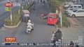 宿州 超速遇到逆向 不戴头盔受重伤