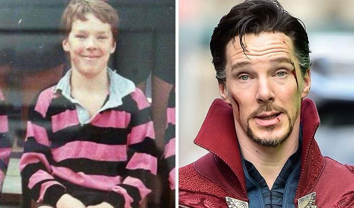 复仇者联盟,各演员童年照片,钢铁侠打满分,奇异