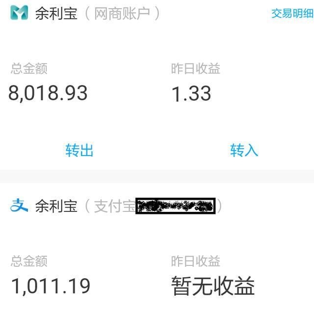 支付宝的余利宝和网商银行的余利宝的区别,怎