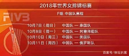 女排世锦赛复赛赛程出炉!中国队有优势,最后与