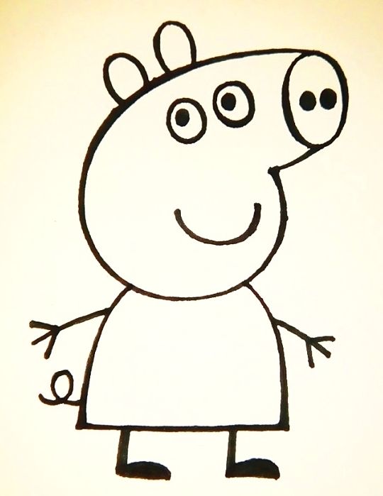 【小猪学画画】小猪佩奇简笔画!