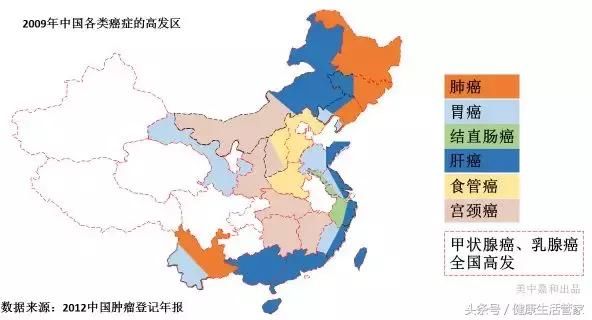 2018最新中国癌症地图