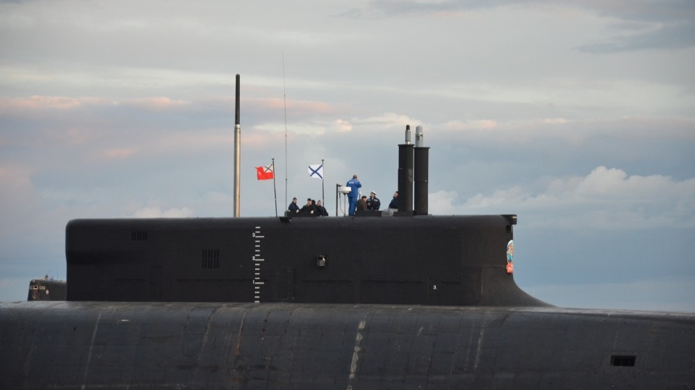 俄最新战略核潜艇亮相 继续进行工厂试验
