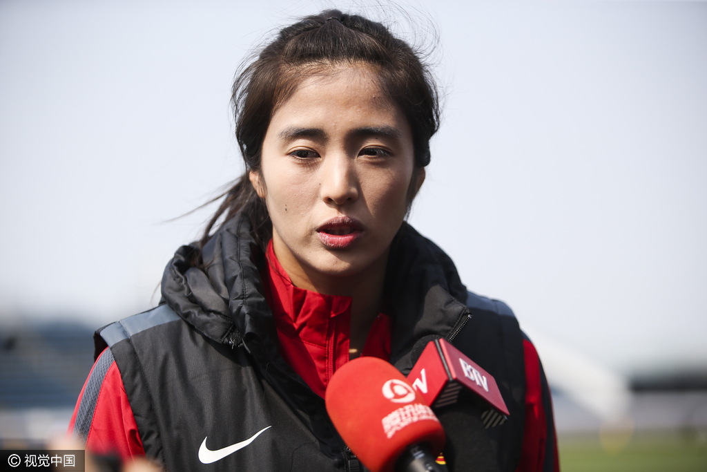 2016年2月27日,日本,2016女足奥运预选赛前瞻,中国女足训练备战。