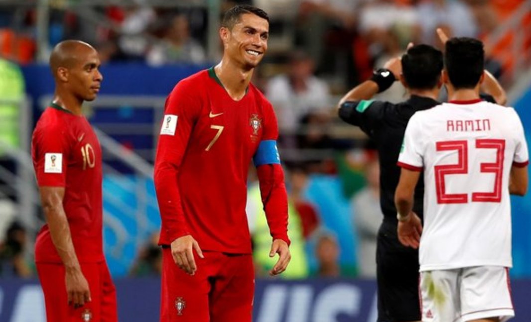 世界杯葡萄牙1:1伊朗,C罗点球被扑出,葡萄牙最