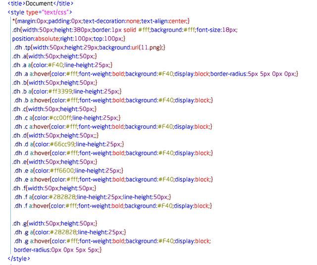 分享网站前端小技术,制作淘宝首页右侧浮动导航