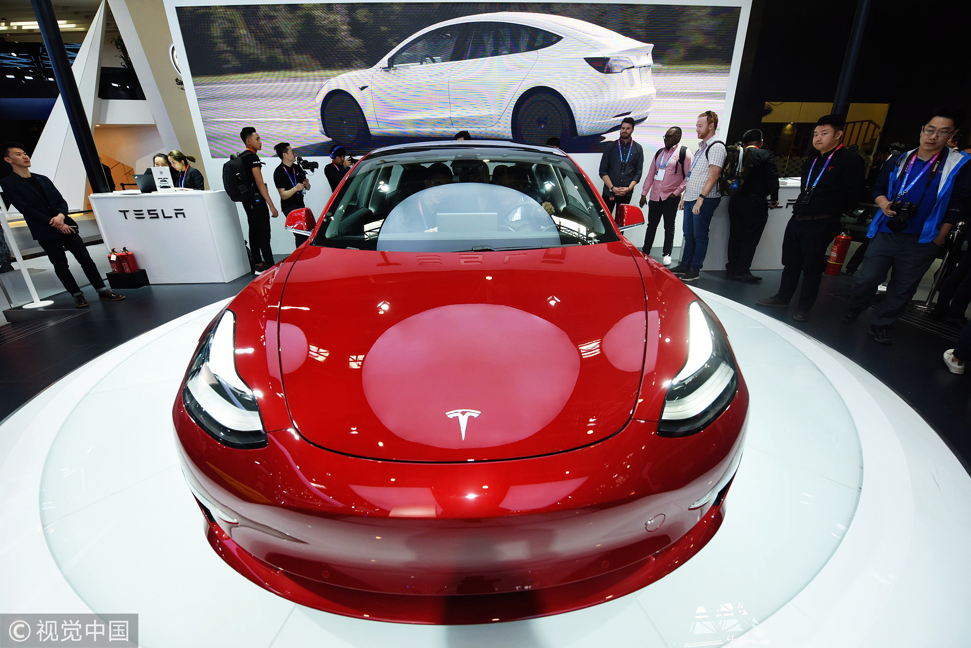 特斯拉Model 3首次在亚洲展出