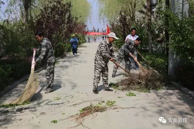 参与环境整治 助力新区建设 安新民兵在行动