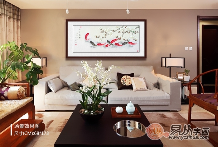 国画九鱼图风水解析 这样几款九鱼图颜值爆表