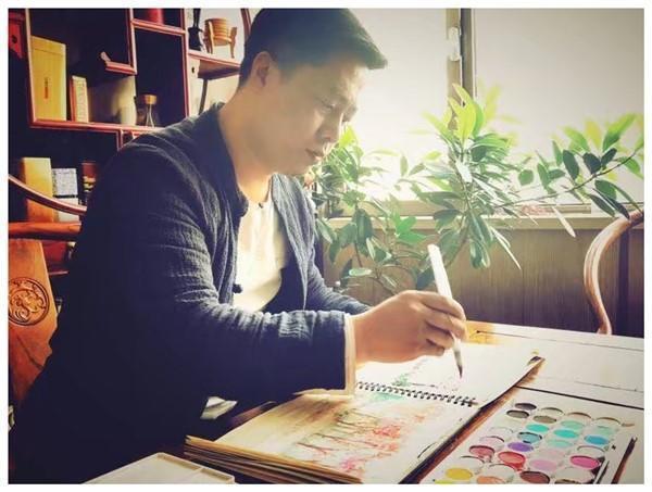 当代著名沙画表演艺术家郭艳军创作唯美沙动画